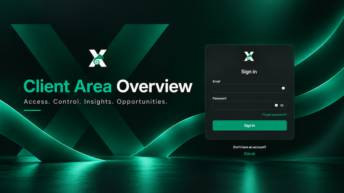 A First Look at the Xameleon Client Area